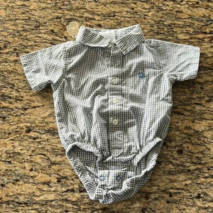 Green and Blue Plaid Baby Bum Onesie